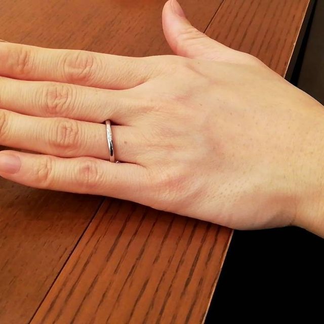 【TRECENTI(トレセンテ)の口コミ】 1つダイヤのリングを他のお店で見たときは、少し寂しい感じがするかなと思…