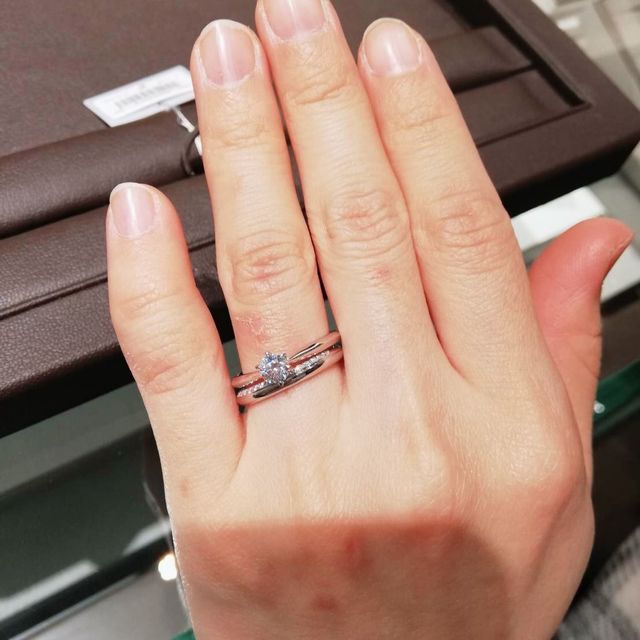 【アイプリモ(I-PRIMO)の口コミ】 3パターンの付け方ができる結婚指輪(添付写真参照)が、特に良かったです。…