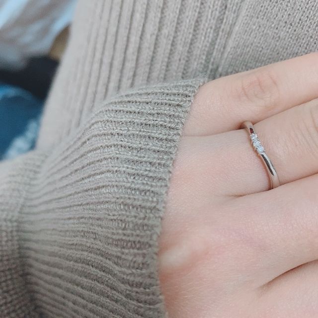 【アイプリモ(I-PRIMO)の口コミ】 プラチナ、U字、ダイヤが3連、細身、男用が派手じゃないものが良くて何個…