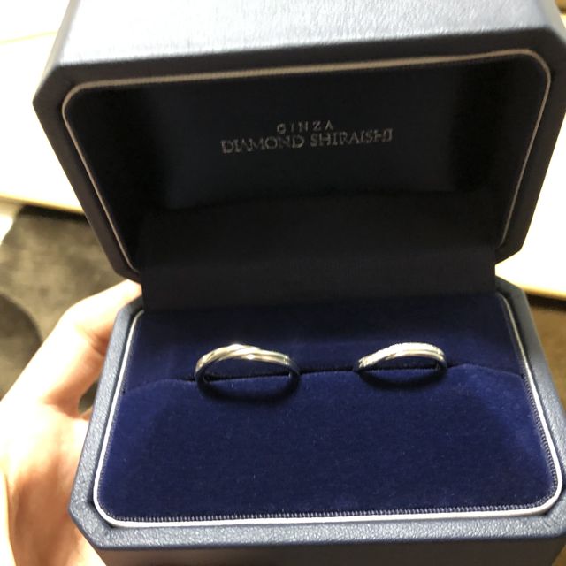 【銀座ダイヤモンドシライシの口コミ】 銀座ダイヤモンドシライシさんは有名だったし、なによりデザインが可愛か…