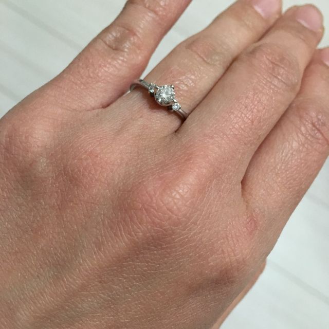 【CAFERING(カフェリング)の口コミ】 マリッジリングは他ブランドに決めていたので、それに合わせやすいとても…