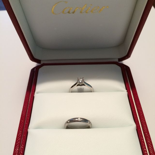 【カルティエ(Cartier)の口コミ】 ティファニーかカルティエで悩みましたが、決め手は自分の指になじむか（…