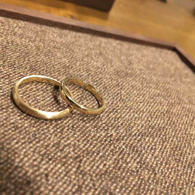 【鎌倉彫金工房の口コミ】 夫婦共々物作りが好きということ、シンプルなデザインが良く、何か思い出…