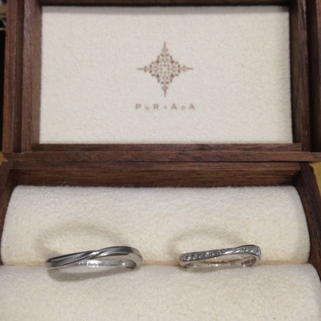 【PORTADA(ポルターダ)の口コミ】 せっかくなので他とは違う指輪が欲しかったので、このブランドにしました…