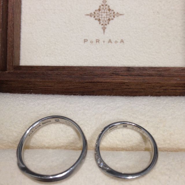 【PORTADA(ポルターダ)の口コミ】 せっかくなので他とは違う指輪が欲しかったので、このブランドにしました…