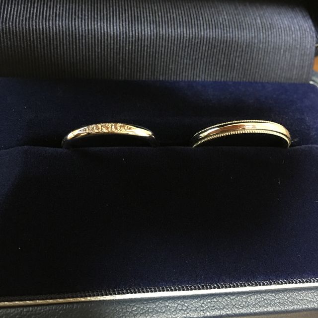 【銀座ダイヤモンドシライシの口コミ】 迷いに迷ったが、華やかな物よりずっと付けていられるシンプルな物にしよ…