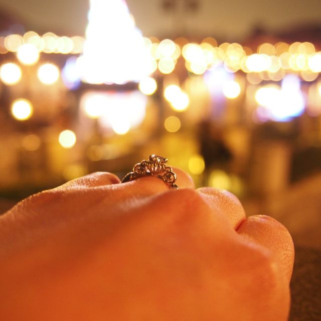 【ケイウノ ブライダル(K.UNO BRIDAL)の口コミ】 指輪の決め手はディズニーとコラボしていて、シンデレラの馬車をイメージ…