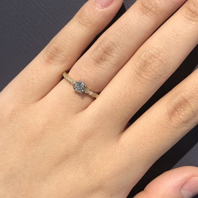 【RosettE(ロゼット)の口コミ】 ダイヤモンドは決めていたブランドがあったため、フレームのデザインのみ…