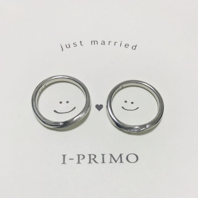 【アイプリモ(I-PRIMO)の口コミ】 指輪のデザインが2人とも気に入り、購入を決めました。3ブランドに来店し…