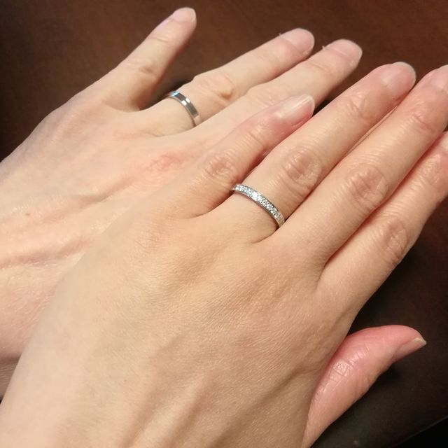 【アイプリモ(I-PRIMO)の口コミ】 結婚25年の記念で結婚指輪を新しくしました。妻が気に入ったデザインのセ…