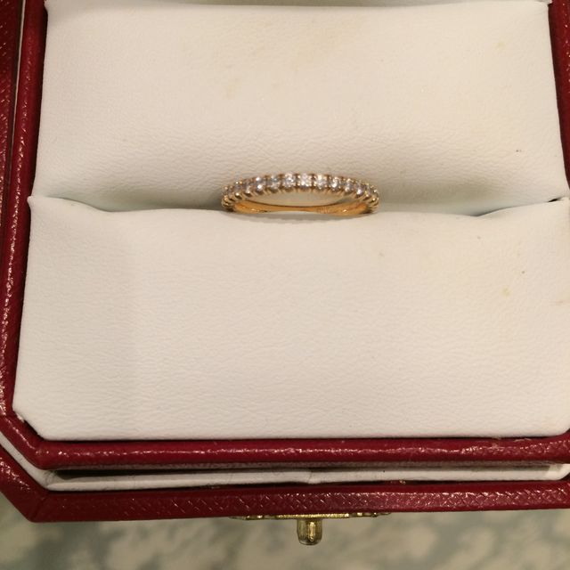 【カルティエ(Cartier)の口コミ】 始めからカラーはピンクゴールドで探していました。今まで指輪を付けるこ…