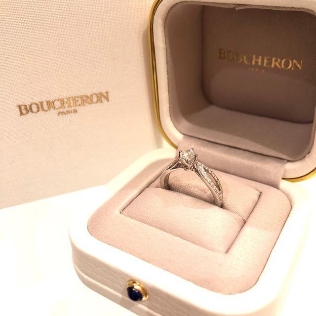 【ブシュロン(BOUCHERON)の口コミ】 ネットで調べているときからずっとブシュロンのポンドゥパリに憧れていま…