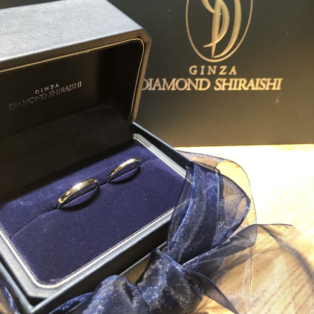【銀座ダイヤモンドシライシの口コミ】 指輪のデザインに一目惚れしました。ストレートでシンプルという意志は最…