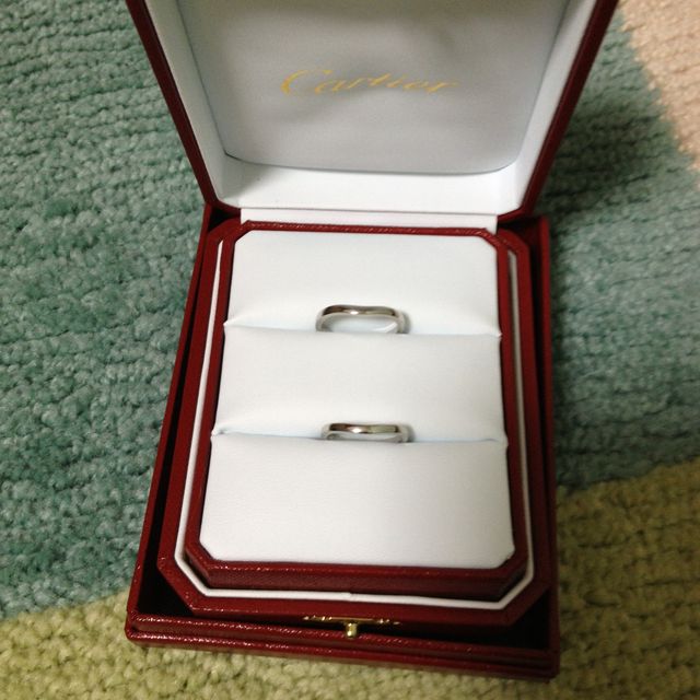【カルティエ(Cartier)の口コミ】 シンプルで繊細なデザイン且つ、男女のデザインが同じだったこと。結婚指…
