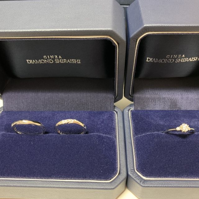 【銀座ダイヤモンドシライシの口コミ】 可愛らしいデザインの指輪が良く、色々なホームページを見てダイヤモンド…