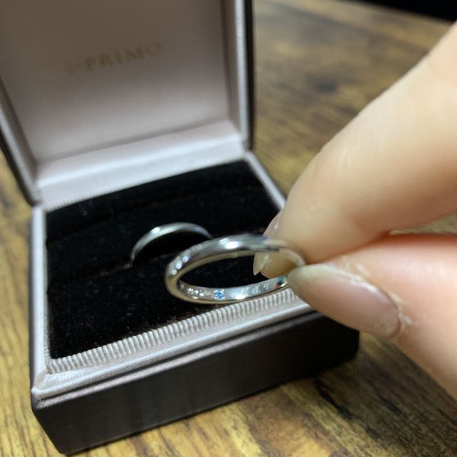 【アイプリモ(I-PRIMO)の口コミ】 ある程度デザインを決めてから何パターンかを着けて婚約指輪にも合うスト…