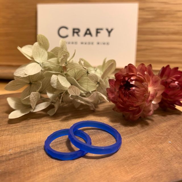 【CRAFY(クラフィ)の口コミ】 ゴールドが良かったのと、デザインも事前に決めていました。色々な形や素…