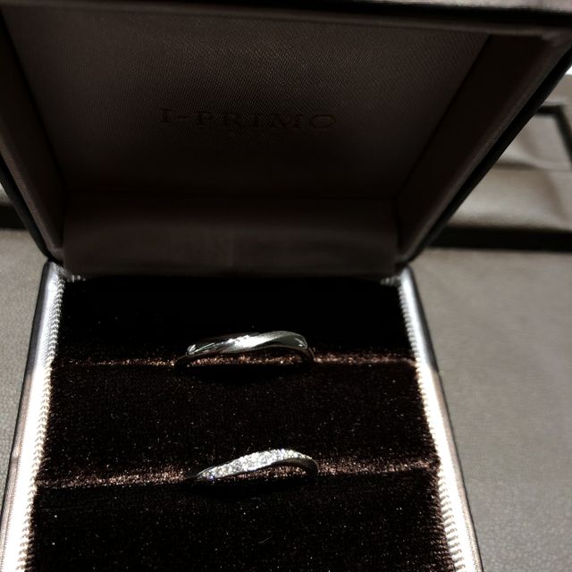 【アイプリモ(I-PRIMO)の口コミ】 旦那様と同じブランド内で2人で気に入ったデザインがなく、旦那様はデザイ…