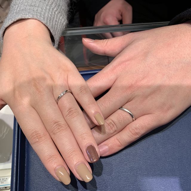 【銀座ダイヤモンドシライシの口コミ】 デザインを見ていた本でCREERいいなと思ってたら、担当者のおすすめで持っ…