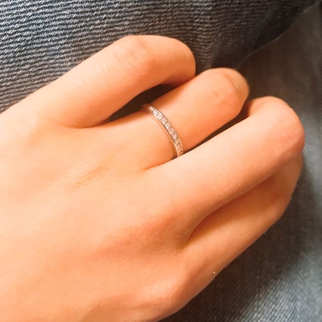 【ティファニー(Tiffany & Co.)の口コミ】 シンプルなダイヤなしにするか、ハーフエタニティー、エタニティーにする…