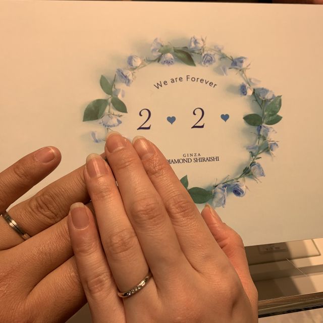 【銀座ダイヤモンドシライシの口コミ】 他社との製品で迷っていましたが、銀座ダイヤモンドシライシ金沢本店のス…