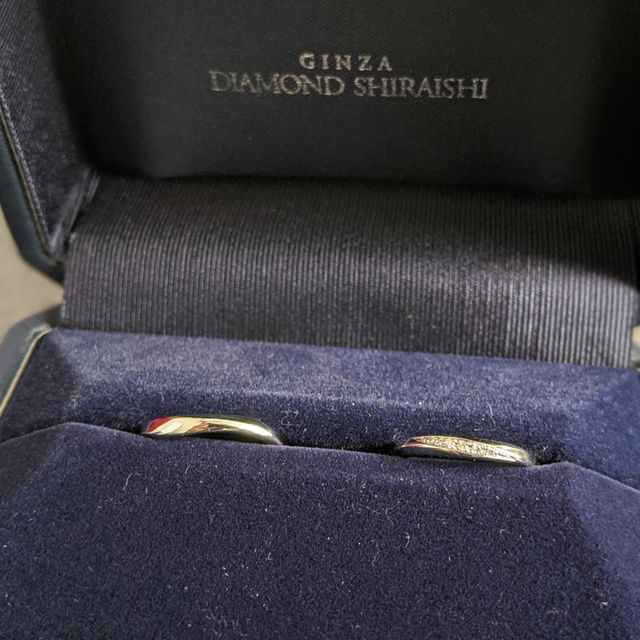 【銀座ダイヤモンドシライシの口コミ】 当初はストレートのシンプルなものを予定しておりましたが、試着している…