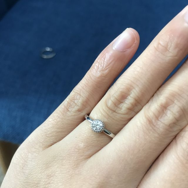 【atelier CraM(アトリエ クラム)の口コミ】 彼がダイヤモンドだけ先にプレゼントしてくれたので、デザインは自分で選…