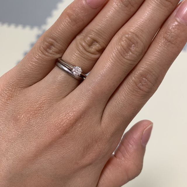 【ティファニー(Tiffany & Co.)の口コミ】 婚約指輪は王道のザ・婚約指輪なものがよかったので、、ティファニーセッ…