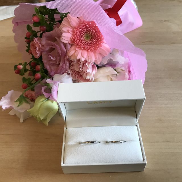 【CRAFY(クラフィ)の口コミ】 きちんと相談に乗っていただき、希望通りの指輪が製作できてとても満足し…