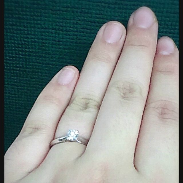 【MIKIMOTO(ミキモト)の口コミ】 私の希望が、できるだけ大きい一つダイヤの指輪でした。旦那さんに頼んだ…