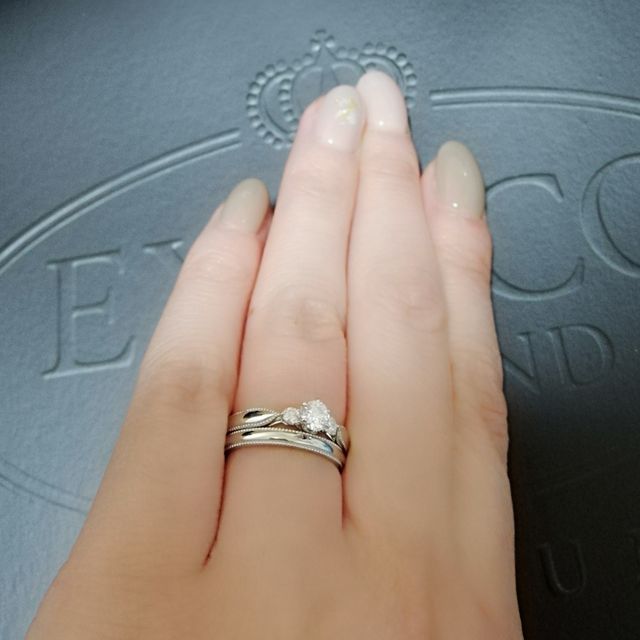 【エクセルコダイヤモンド(EXELCO DIAMOND)の口コミ】 もともと婚約指輪をエクセルコで購入していました。本当はエリザーベトの…