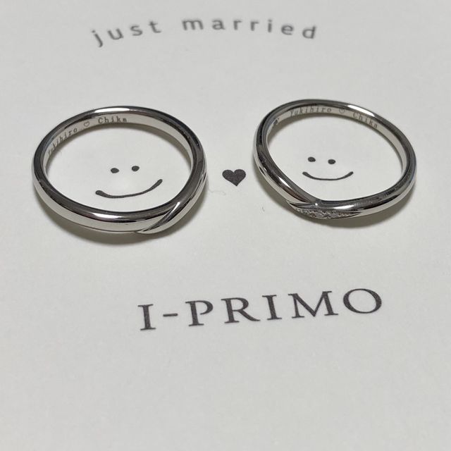【アイプリモ(I-PRIMO)の口コミ】 指輪のデザインが可愛く、ダイヤが少しキラリと光る程度なので、普段から…
