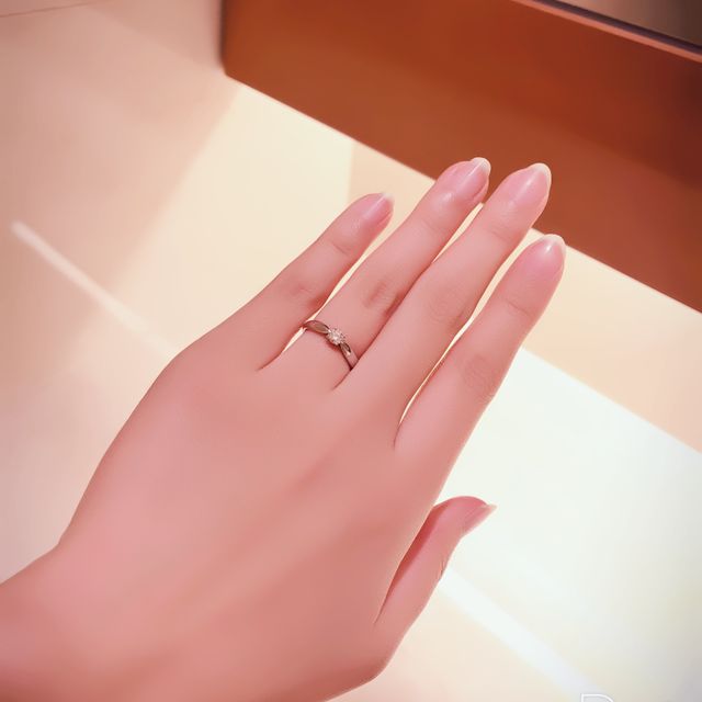 【ティファニー(Tiffany & Co.)の口コミ】 ティファニーのハーモニーのデザインにしました。セッティングより立体感…