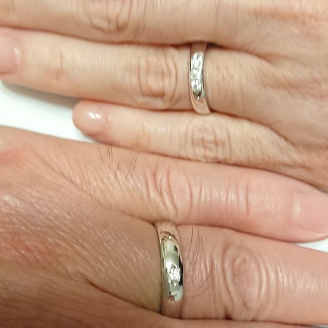 【アイプリモ(I-PRIMO)の口コミ】 妻が自分にもっと太いマリッジリングの方が良いとセカンドマリッジリング…