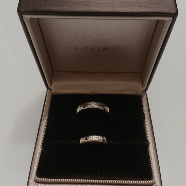 【アイプリモ(I-PRIMO)の口コミ】 妻が自分にもっと太いマリッジリングの方が良いとセカンドマリッジリング…
