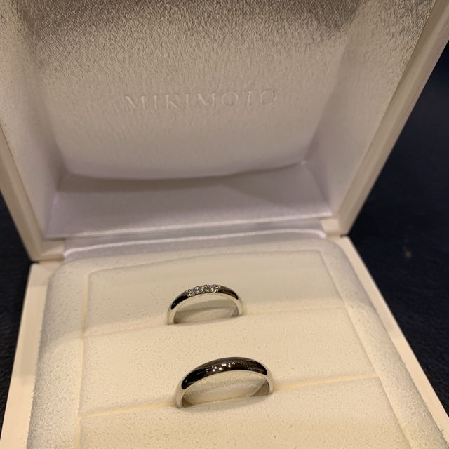 【MIKIMOTO(ミキモト)の口コミ】 いくつか他のお店を見ましたが、こちらの指輪が1番自分の中で理想のデザイ…
