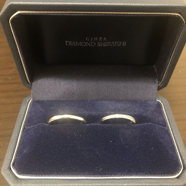 【銀座ダイヤモンドシライシの口コミ】 私自身の欲しかった指輪にピッタリの指輪が見つかりました。私の指輪は2WA…