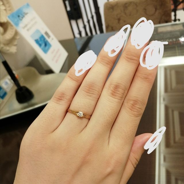 【agete(アガット)の口コミ】 アガットのファッションリングは持っていますがブライダルリングは見たこ…