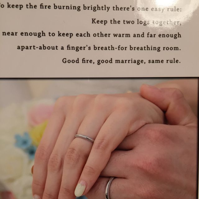 【ティファニー(Tiffany & Co.)の口コミ】 いくつか試着していく中で旦那さんがこの指輪を気に入った事と、シンプル…