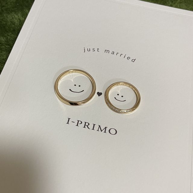 【アイプリモ(I-PRIMO)の口コミ】 旦那さんとたくさんのデザインの指輪を見て、どのような感じにするかはだ…