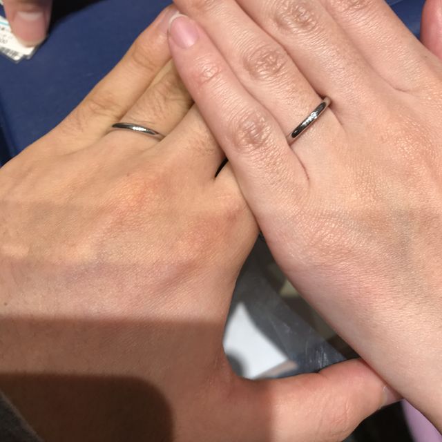 【銀座ダイヤモンドシライシの口コミ】 シンプルだけど、ダイヤも少しは付いているものを探していましたが、まさ…