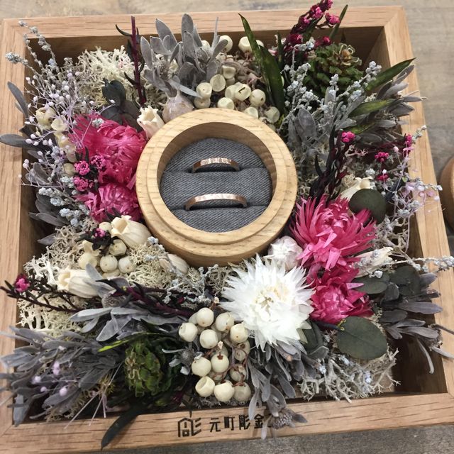 【鎌倉彫金工房の口コミ】 シンプルで可愛いのが出来ました。最初にサイズを選ぶ時に通常より2号大き…