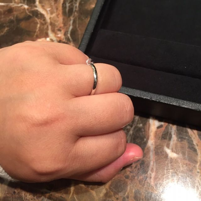 【ティファニー(Tiffany & Co.)の口コミ】 シンプルでお互いにまったく同じデザインを希望していたのでそれが叶う安…