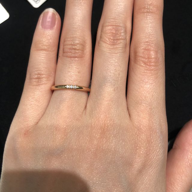 【ティファニー(Tiffany & Co.)の口コミ】 とにかくシンプルでつけやすかったです。長く使うにはシンプルで可愛いデ…