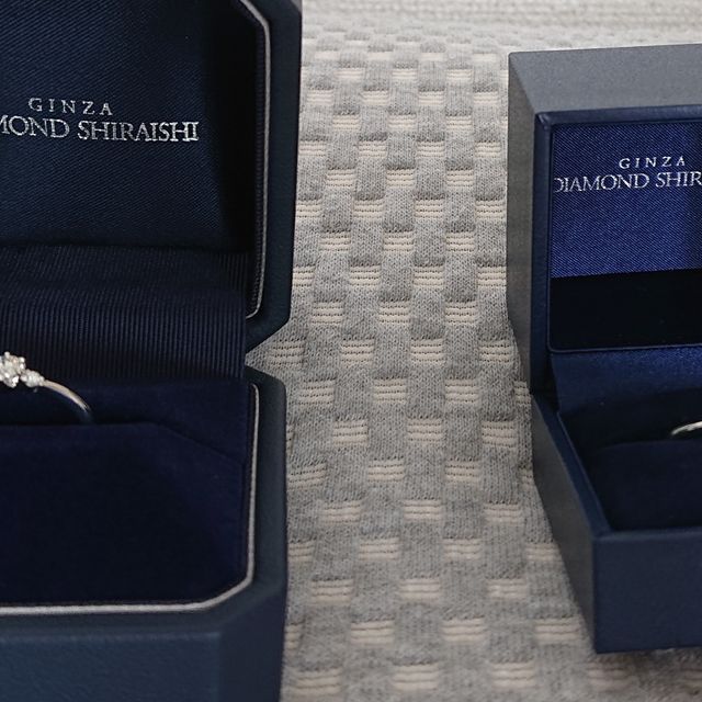 【銀座ダイヤモンドシライシの口コミ】 婚約者(新婦)は当初、お金もかかるし指輪はいらないという意見でした。し…