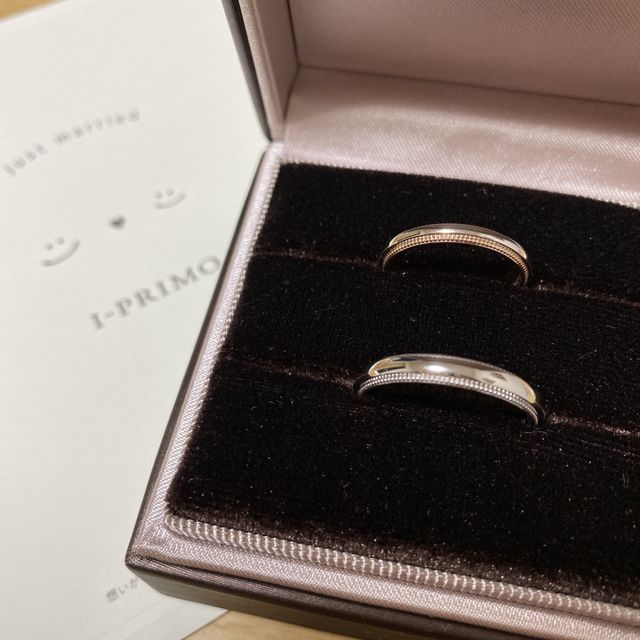 【アイプリモ(I-PRIMO)の口コミ】 ストーンが付いてるデザインが多い中、シンプルなデザインがいいなと悩ん…