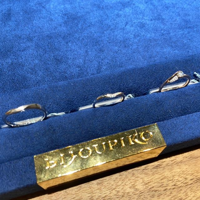 【BIJOUPIKO(ビジュピコ)の口コミ】 彼がエンゲージリングとマリッジリングの両方にすると決めていて、セット…