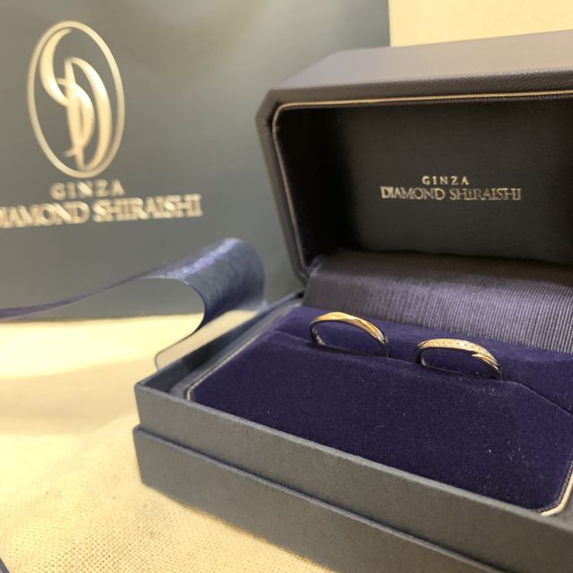 【銀座ダイヤモンドシライシの口コミ】 実際に試着してみた際の、つけ心地の良さとデザイン。私の手や指にあった…