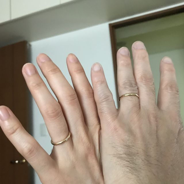 【アイプリモ(I-PRIMO)の口コミ】 事前にネットで調べてイエローゴールドの細身のデザインを希望していまし…