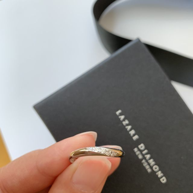 【ラザール ダイヤモンド(LAZARE DIAMOND)の口コミ】 指が太くムチムチとしてるのであまり細い物より多少のボリュームがあるの…